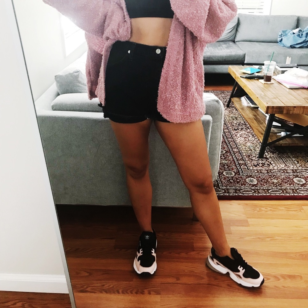 High-waisted Wrangler cut-off shorts